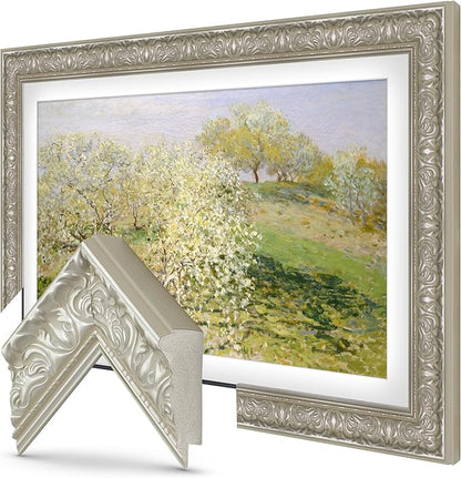 Tuscan Pearl 50" Premiere Deco TV Frame - Compatible ONLY with Samsung The Frame TVs (Fits 2021-2025, LS03A, LS03B, LS03C, LS03D, LS03FA)