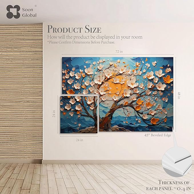 Acoustical Wall Panels, 72 X 48 Inches Art Acoustic Panels, Decorative Acoustic Panels, Acoustic Wall Panels, Sound Absorbing Wall Art, Canvas