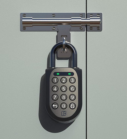 igloohome New Rugged Outdoor Smart Padlock 2E (SP2E) – Manage Access Remotely with Mobile App (iOS/Android) & Dashboard – No WiFi Needed, CEN-3, IK-09 Certified, IP68 Waterproof & 2-yr Warranty