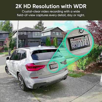 WYZE Solar Cam Pan, Security Cameras Wireless Outdoor, 2K HD 360° Pan-Tilt Battery Powered 2.4GHz Wi-Fi Cameras for Home Security, AI Motion Detection, Color Night Vision, 2-Way Audio, No Blind Spots