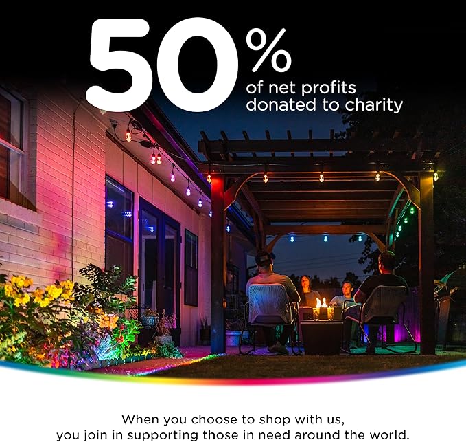 Enbrighten Vibe Eternity Permanent Outdoor Lights for House, 100 Feet, 72 RGBWIC LEDs, Close Spacing, 33lm, Color Changing, Christmas, Eave Lighting, Smart App, Works with Alexa, Google Home, 81103