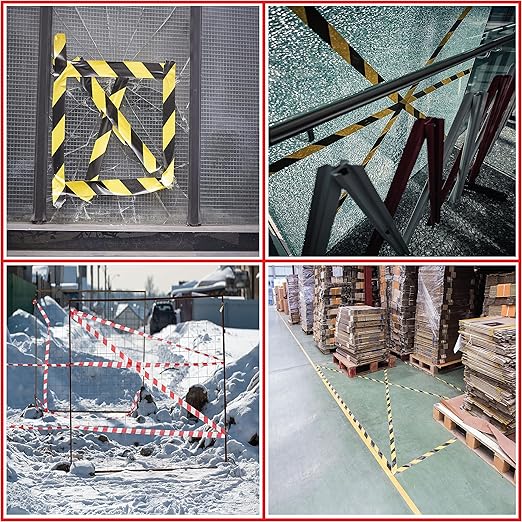 GGR Supplies T.R.U. SST-618C Green & White Hazard Warning Safety Stripe Tape: 3" in. Wide x 18 yds.