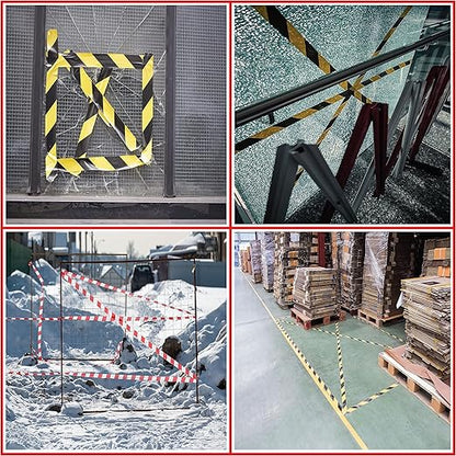 GGR Supplies SST-618C Green & White Hazard Warning Safety Stripe Tape: 1" in. Wide x 18 yds.