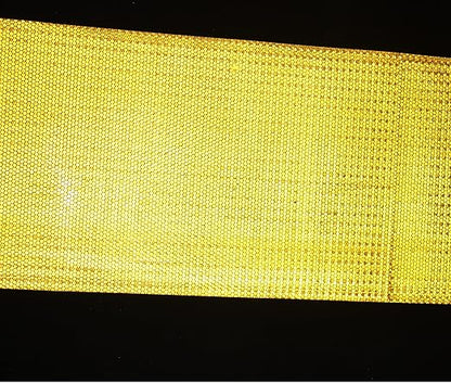 Yellow Reflective Tape Outdoor Waterproof 12 inch, High Visibility Warning Industrial Marking Tape, Safety Stickers (11 feet)