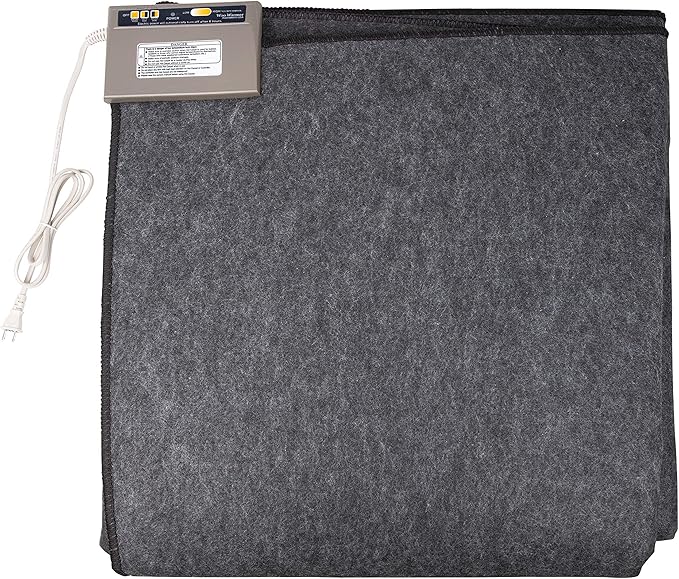 Hot Carpet High Heat Retention Felt Under Rug Instant Radiant Floor Heater Electric Mat Electric Heated Area Rug (720.2 watt Extra Thick Mat) Made in Seattle WA